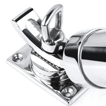 316 Stainless Steel Fishing Rod Holder - Adjustable Deck Mount Yacht Rod Pod for Boats