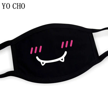 YO CHO Unisex Cotton Dust Mouth Mask – Anime Cartoon Respirator, Warm Mouth Muffle, Perfect Birthday Party Gift