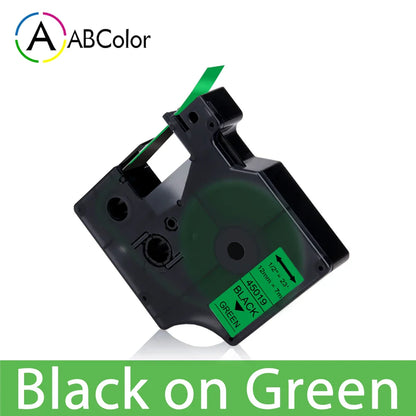 12mm Black on White Label Tape Cartridge Compatible with Dymo LabelManager 160 & 280