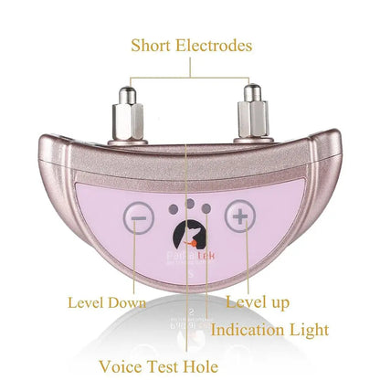 Anti-Bark Dog Collar - Adjustable 8-27 Inch Shock Training Collar for Small & Medium Dogs with Bark Control Device