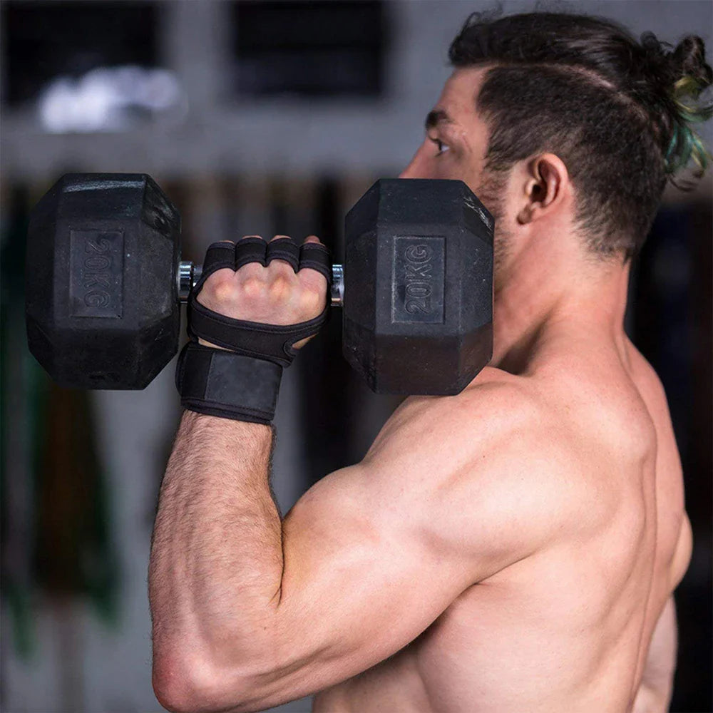 Men & Women Training Workout Gloves – Weightlifting Gym Fitness Hand & Wrist Protection Gloves