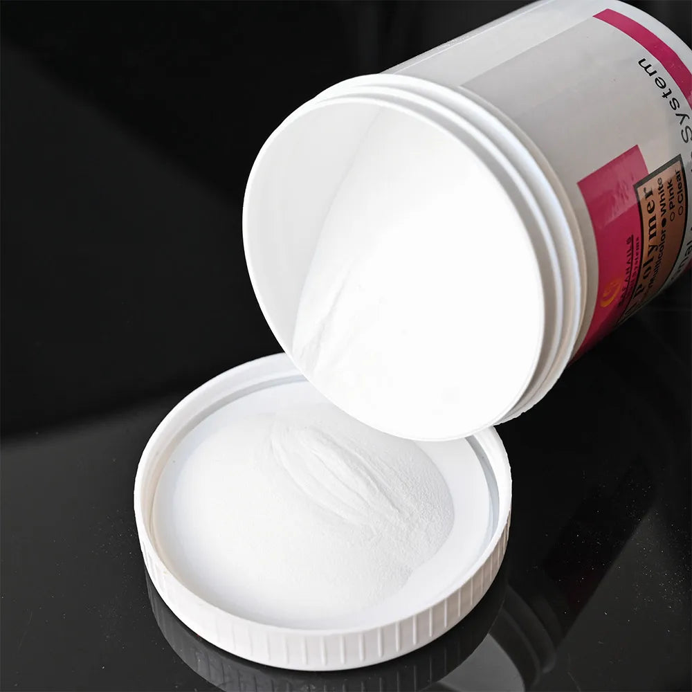 120G Nail Acrylic Powder Set - Clear Pink White Builder Polymer for Nail Extensions & 3D Nail Art