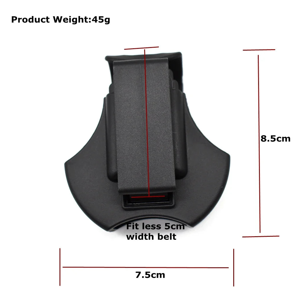 Paintball Flashlight Pouch Case – Tactical Open Top Cuff Holder, Fits Standard Handcuffs for 5.5cm Belt
