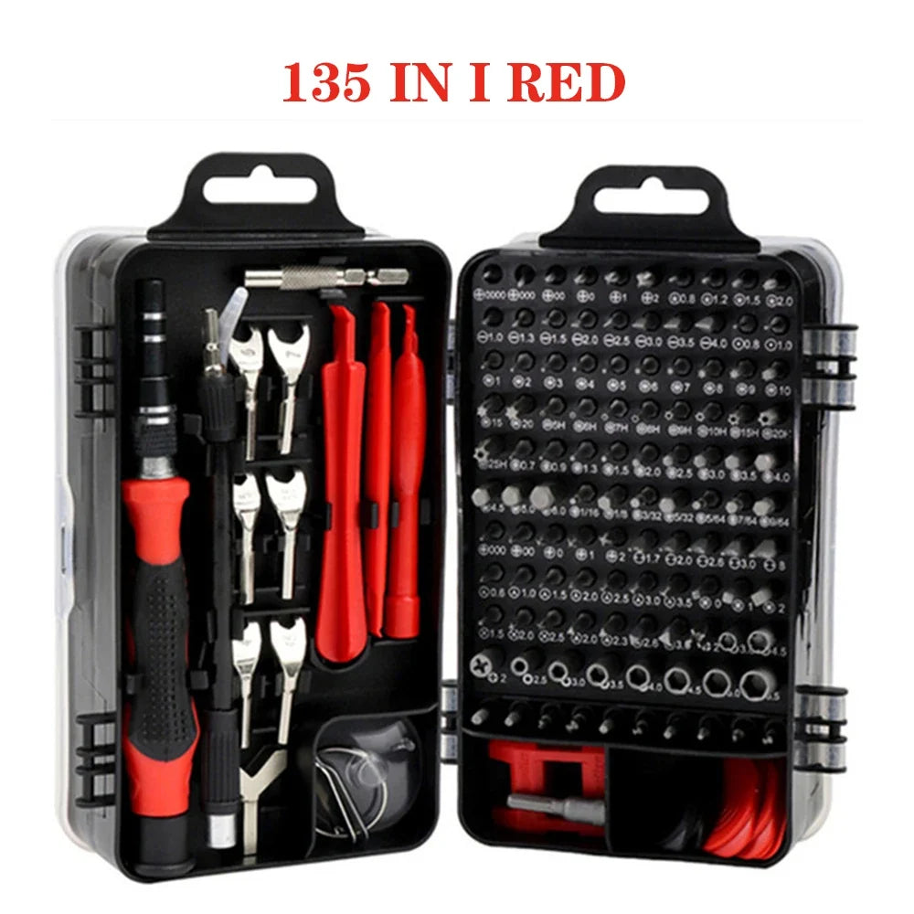 Precision Magnetic Screwdriver Set - Torx Hex Bit Kit for Mobile Phone Repair and Electronics Hand Tools