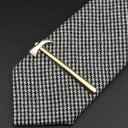 Men’s Stainless Steel Tie Clip - Car Airplane Fork Spoon Shape Necktie Pin Gift Accessory