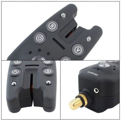 Carp Fishing Bite Alarm B1101 - Adjustable Volume, Tone & Sensitivity LED Indicator Fishing Accessory