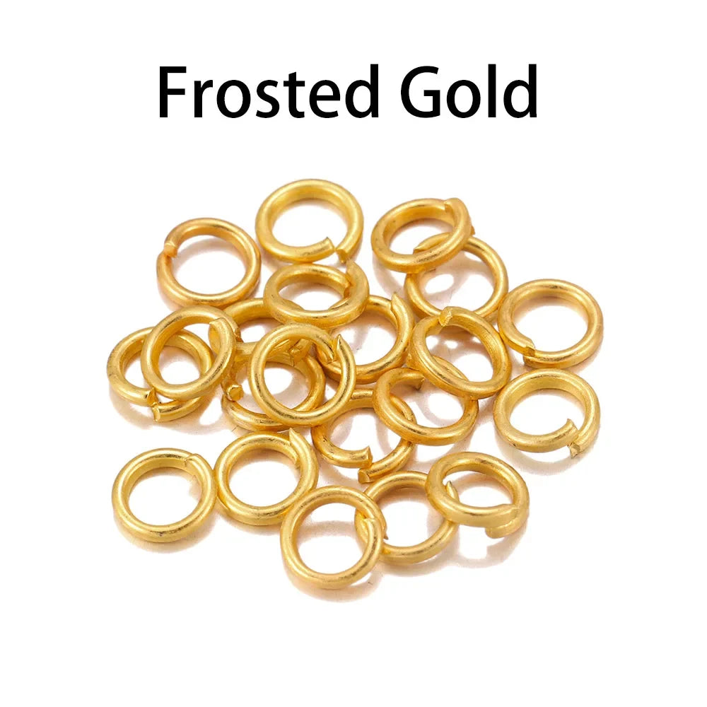 DIY Jewelry Jump Rings - 50-200pcs Split Ring Connectors 3-20mm for Handmade Accessories and Craft Making Supplies