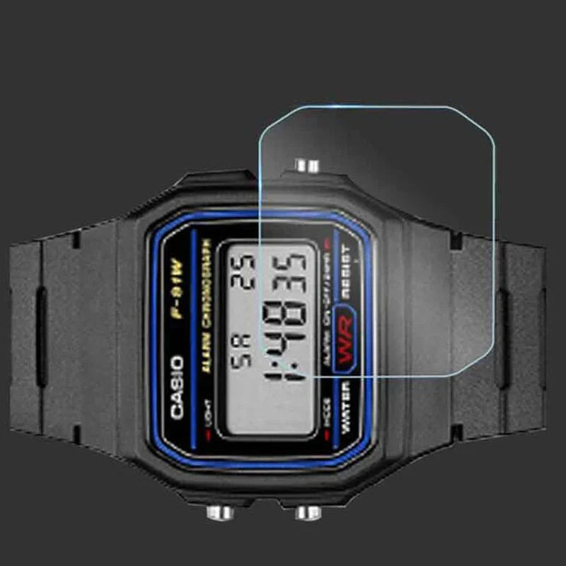Screen Protector for Casio Watches – Protective Film for DW-5600/5610, B650WC, LA680, F-91W, AEQ-110W & More
