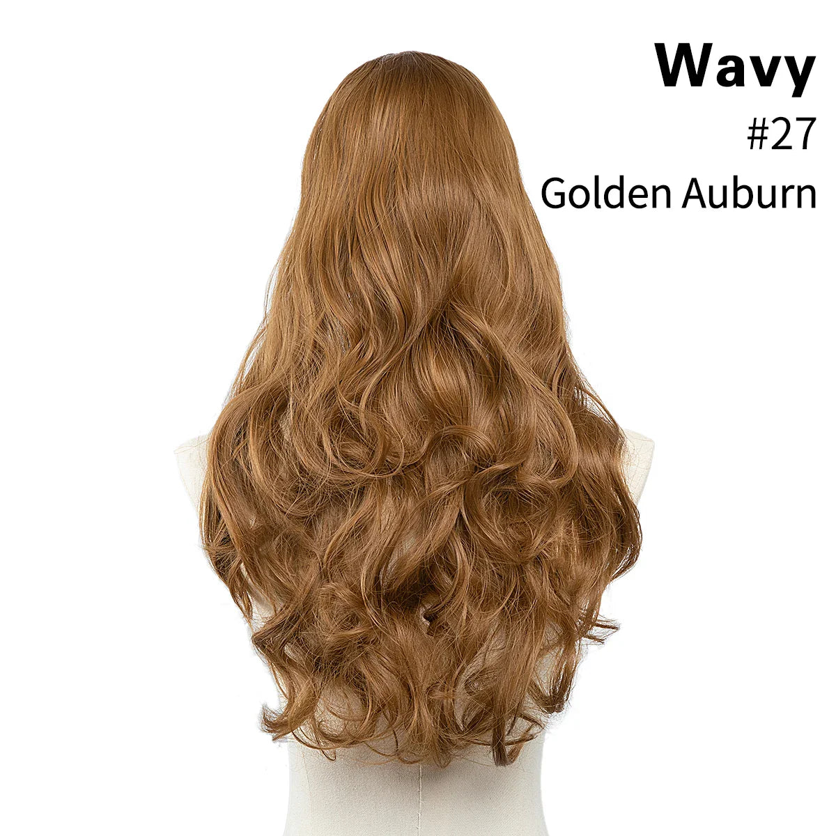 Synthetic U-Part Clip-in Hair Extensions – Long, Straight, Thick Blonde Hairpieces (16, 20, 24 Inch)