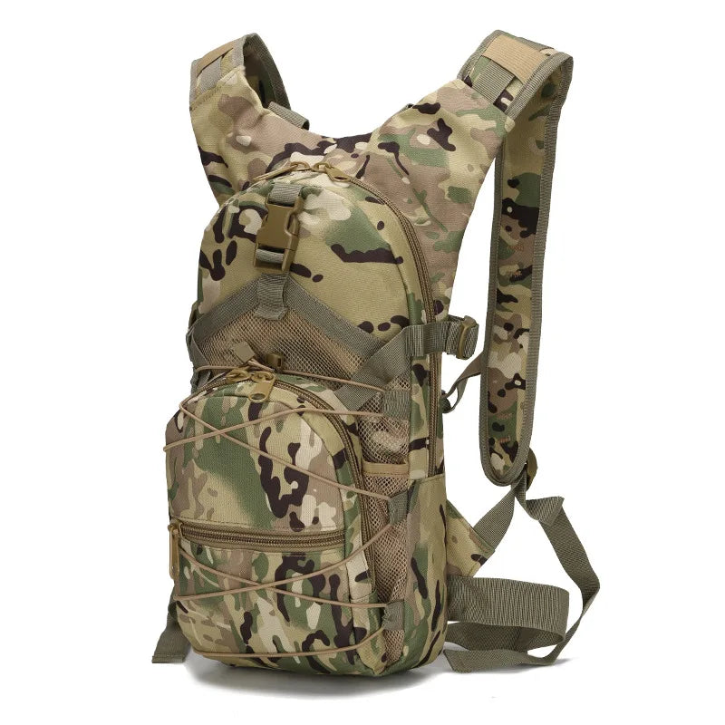 15L Molle Tactical Backpack - Outdoor Sports Bicycle Bag for Cycling, Climbing, Hiking, Camping, Fishing, Hydration