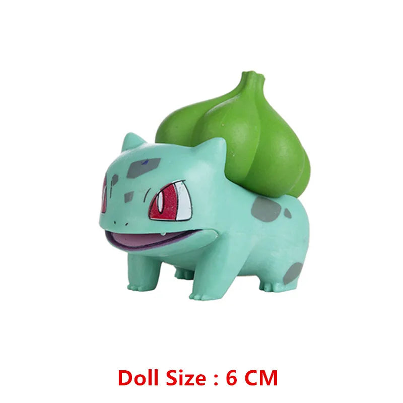 Pokemon 4-13cm Anime Figures – Pikachu, Mewtwo, Charmander, Blastoise Action Model Toy Gifts