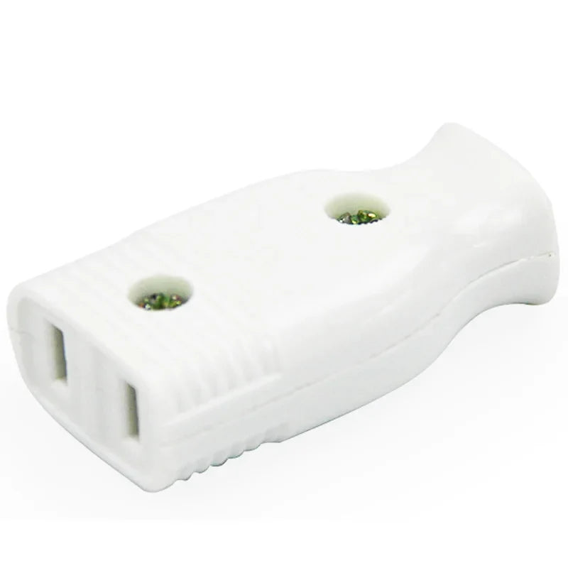 American 2-Pole Bakelite Power Plug - 15A Rewirable US Wiring Adapter Socket Connector for Power Cables