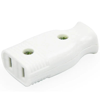 American 2-Pole Bakelite Power Plug - 15A Rewirable US Wiring Adapter Socket Connector for Power Cables