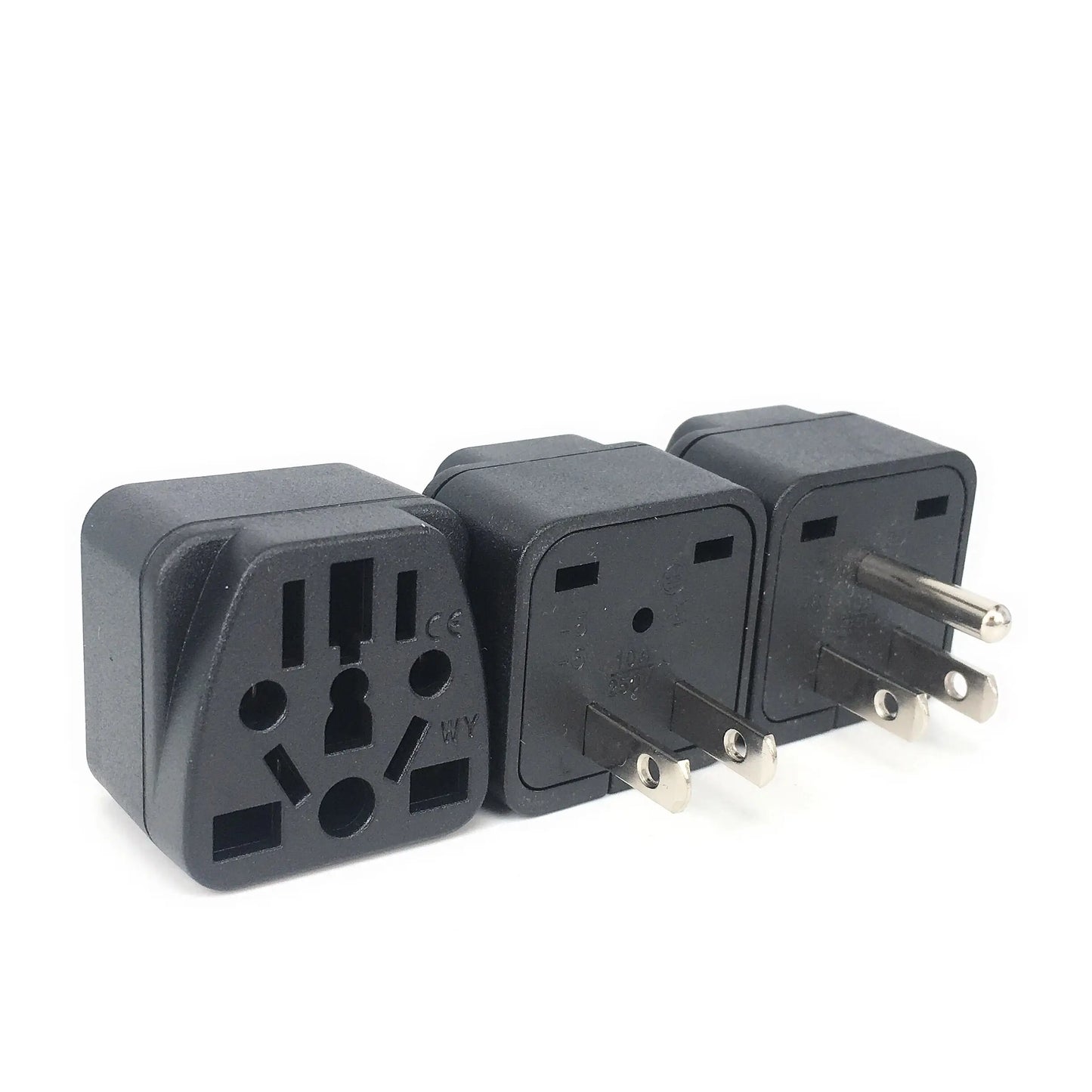 Universal Travel Adapter – German, Russia, AU, UK, KR, EU to US AC Power Socket Type B 10A for USA & Japan