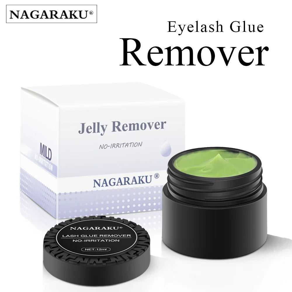 NAGARAKU Eyelash Extension Kit - Lash Glue Primer, Adhesive Hardener & Fast Removal Glue for Strong Bonding
