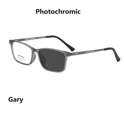 Ultralight Anti Blue Light Reading Glasses - Photochromic Titanium Alloy Frame Hyperopia Readers for Men & Women
