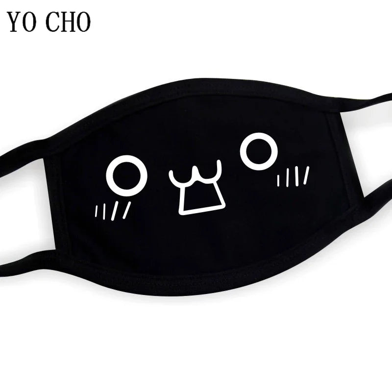 YO CHO Unisex Cotton Dust Mouth Mask – Anime Cartoon Respirator, Warm Mouth Muffle, Perfect Birthday Party Gift