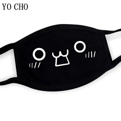 YO CHO Unisex Cotton Dust Mouth Mask – Anime Cartoon Respirator, Warm Mouth Muffle, Perfect Birthday Party Gift