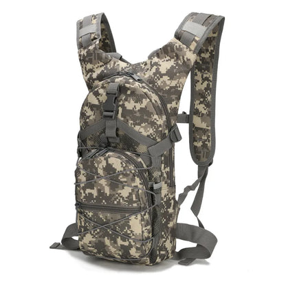 15L Molle Tactical Backpack - Outdoor Sports Bicycle Bag for Cycling, Climbing, Hiking, Camping, Fishing, Hydration