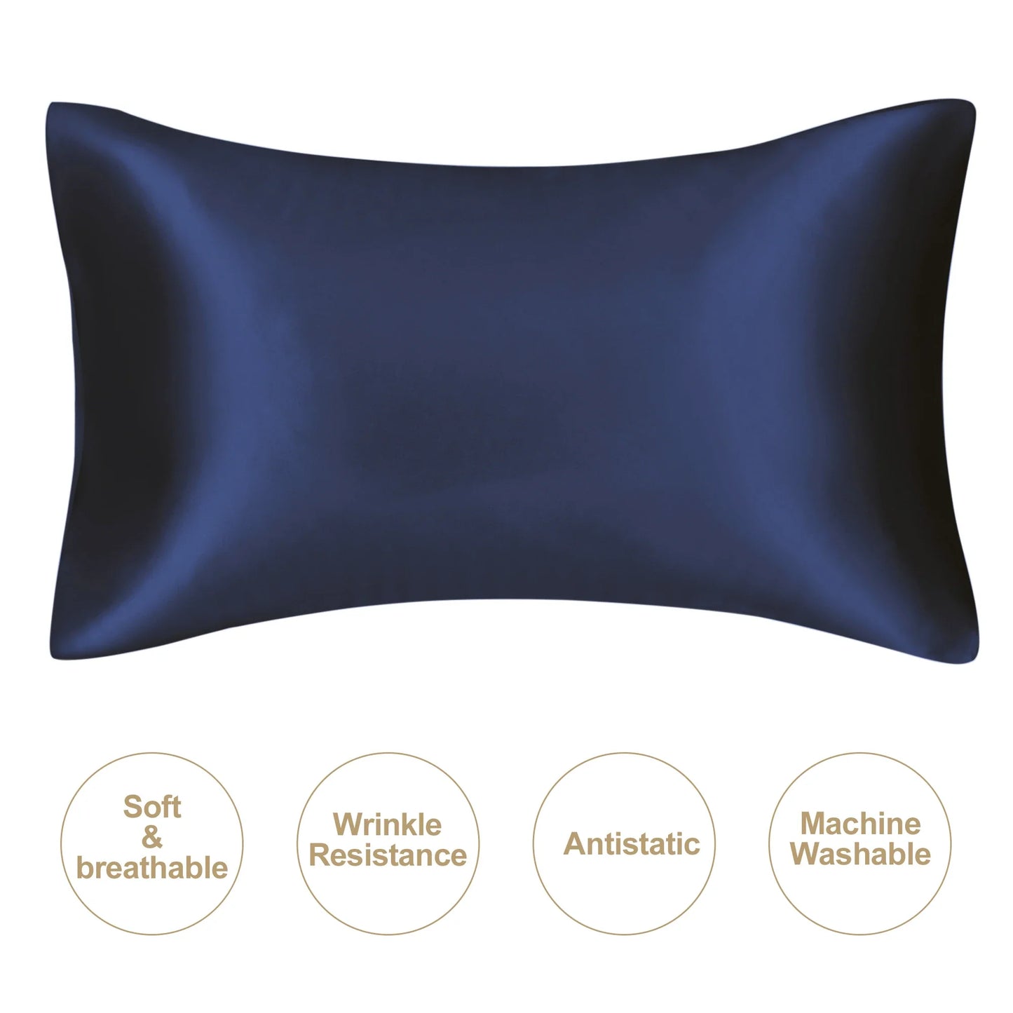 JuwenSilk Mulberry Silk Pillowcase – Silky Satin Natural Silk Pillowcase for Standard & Queen Size Beds