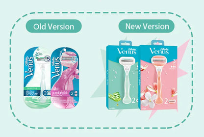 Gillette Venus Women's Razor - 3/5 Blade with Lubricating Soap, Sensitive Shaving & Hair Removal for Body