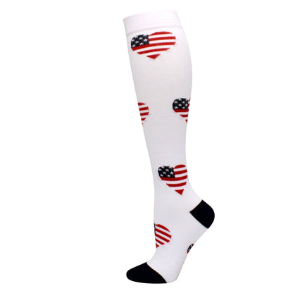 Compression Support Socks for Men & Women – Running Nursing Stockings for Edema, Varicose Veins & Blood Circulation Sports Wear