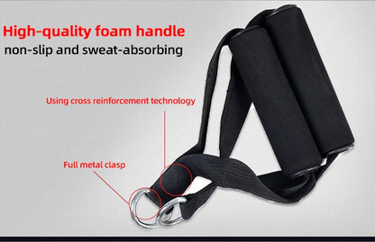 12PCS Resistance Bands Set – Professional Bodybuilding & Weight Training Equipment, Elastic Rubber Bands for Home Gym Fitness