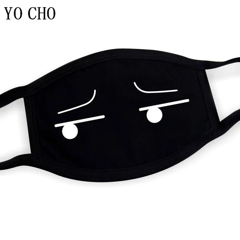 YO CHO Unisex Cotton Dust Mouth Mask – Anime Cartoon Respirator, Warm Mouth Muffle, Perfect Birthday Party Gift
