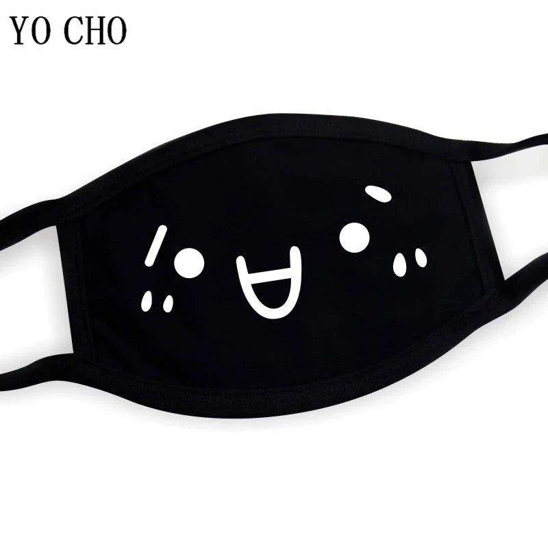 YO CHO Unisex Cotton Dust Mouth Mask – Anime Cartoon Respirator, Warm Mouth Muffle, Perfect Birthday Party Gift