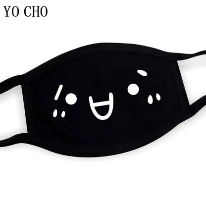 YO CHO Unisex Cotton Dust Mouth Mask – Anime Cartoon Respirator, Warm Mouth Muffle, Perfect Birthday Party Gift