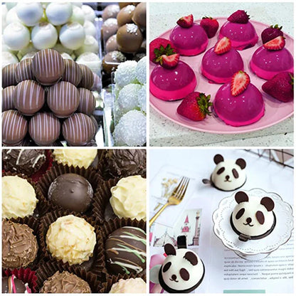 Semi-Sphere Silicone Baking Mold – Half Ball Dome for Chocolate, Mousse, Candy & Cake Decorating Tools