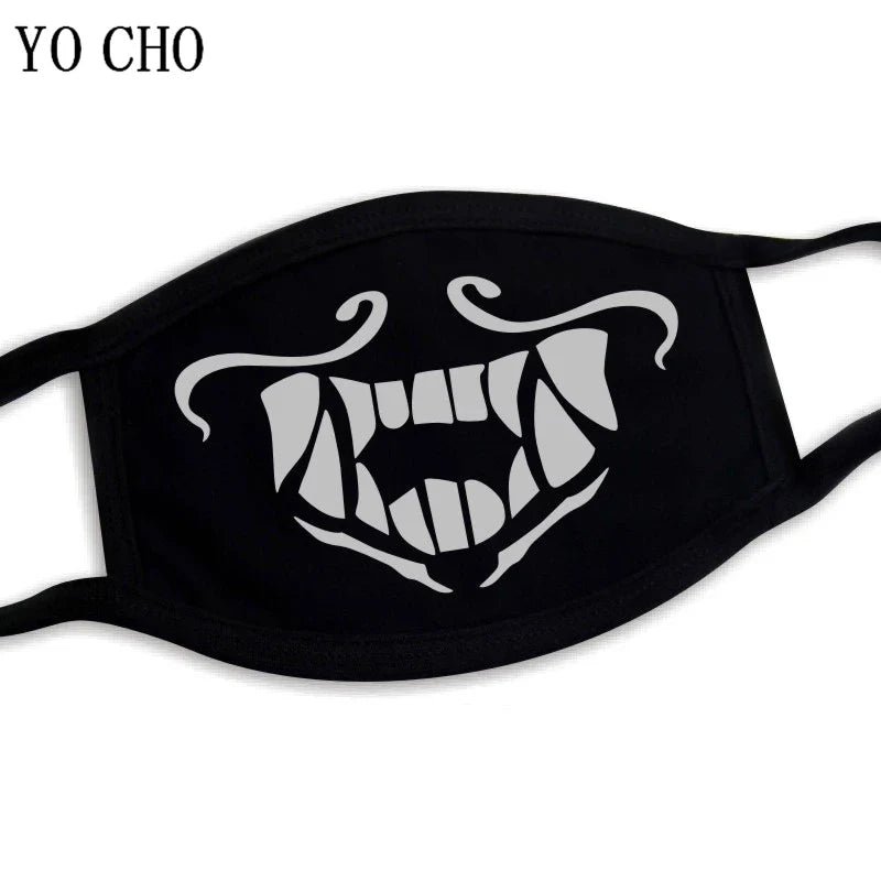 YO CHO Unisex Cotton Dust Mouth Mask – Anime Cartoon Respirator, Warm Mouth Muffle, Perfect Birthday Party Gift