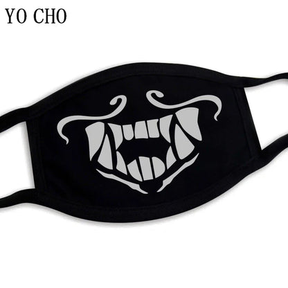 YO CHO Unisex Cotton Dust Mouth Mask – Anime Cartoon Respirator, Warm Mouth Muffle, Perfect Birthday Party Gift