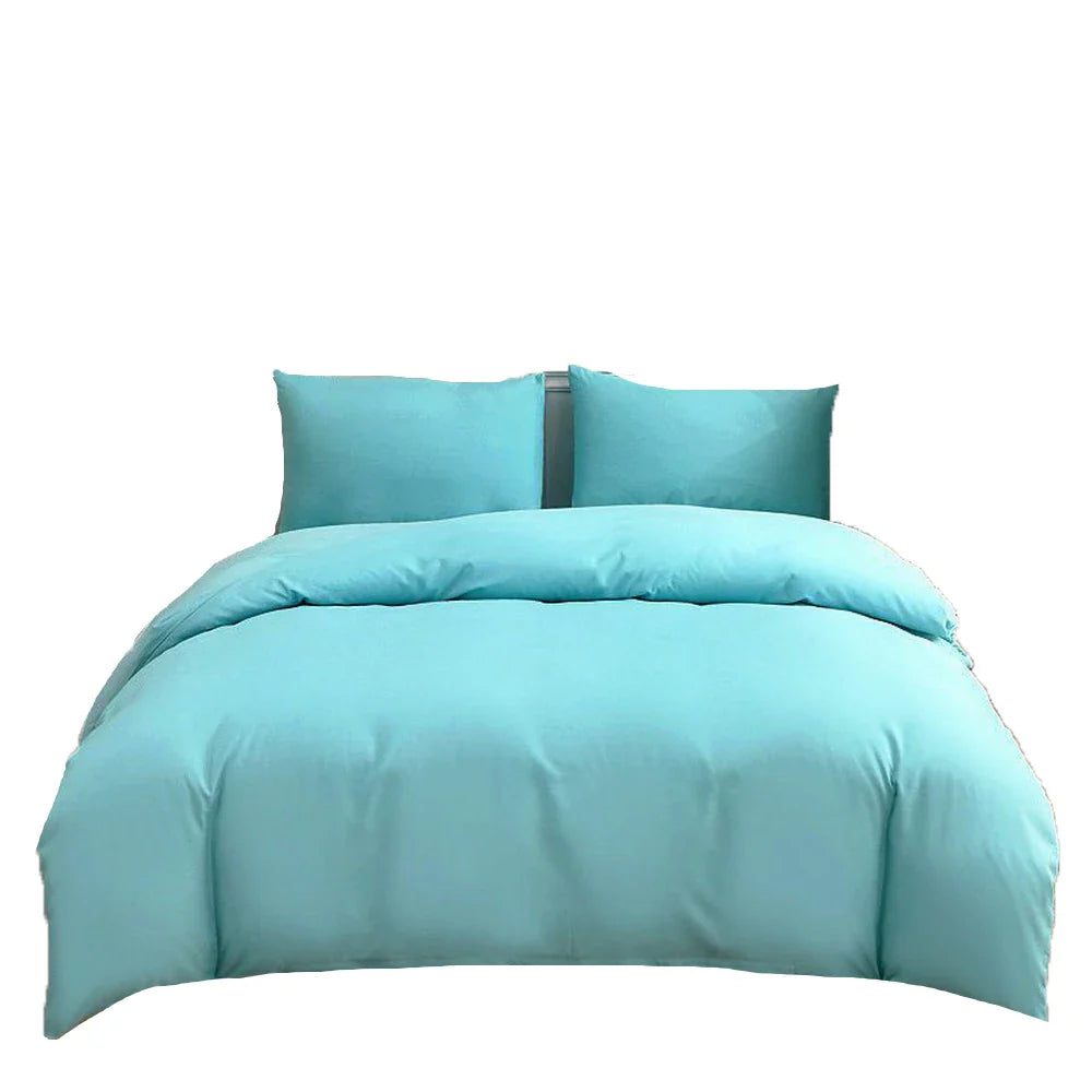 New Design Dark Green Bedding Set - Duvet Cover, Bed Sheet & Pillowcase, King/Queen/Full/Single Size (Excluding Filler), 3/4pcs