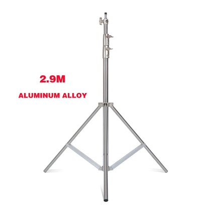 290cm Air Pressure Tripod - 10kg Bearing Stainless Steel Light Stand for Camera, Ring Light, Live Streaming & Photography