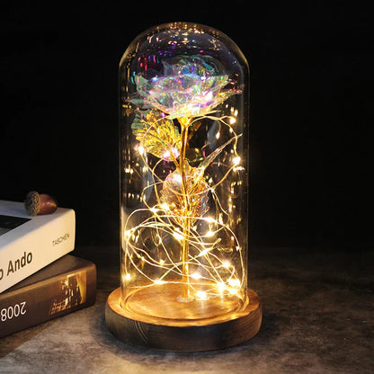 Galaxy Rose Artificial Flower - Beauty and the Beast Rose Wedding Decor for Creative Valentine's Day and Mother's Gift