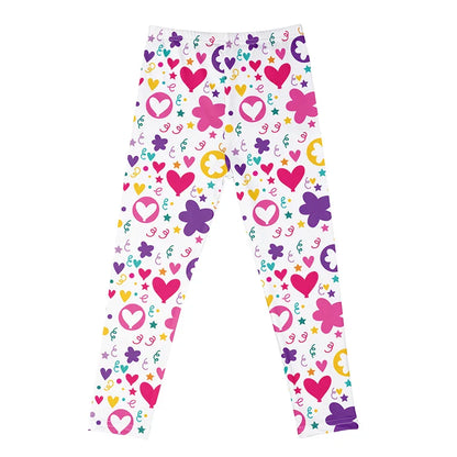 Kids Girls Cartoon Print Leggings – Soft Milk Silk Casual Stretch Sports Pants for Baby Girls Comfortable Trousers 4–12Y