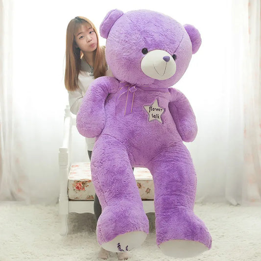 Cute Purple Bear Plush Toy - Soft Stuffed Animal Doll Gift for Kids, Classmates & Graduation