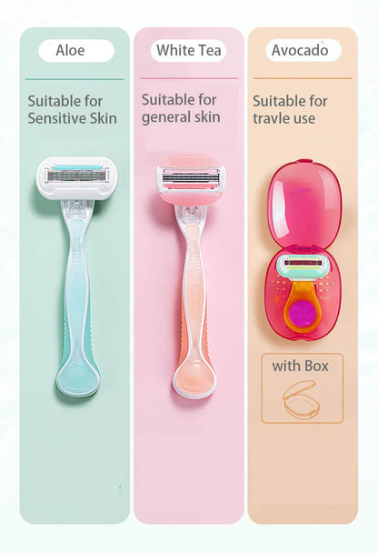 Gillette Venus Women's Razor - 3/5 Blade with Lubricating Soap, Sensitive Shaving & Hair Removal for Body