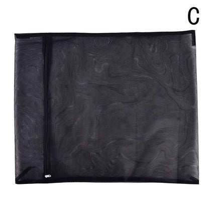 Black Nylon Mesh Laundry Bag – Zippered Washing Bag for Clothes, Bras & Delicates, Washing Machine Safe