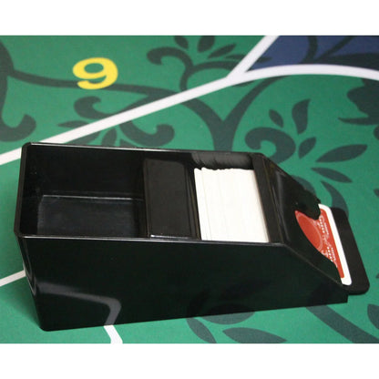 Transparent 4/6 Deck Discard Tray – Portable Casino Poker Dealer Accessory for Blackjack & Card Games
