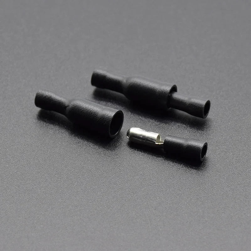 50/25/100pcs Male & Female Insulated Bullet Electrical Wire Connectors Crimp Terminal Kit for 22–16 AWG Audio & Automotive Wiring