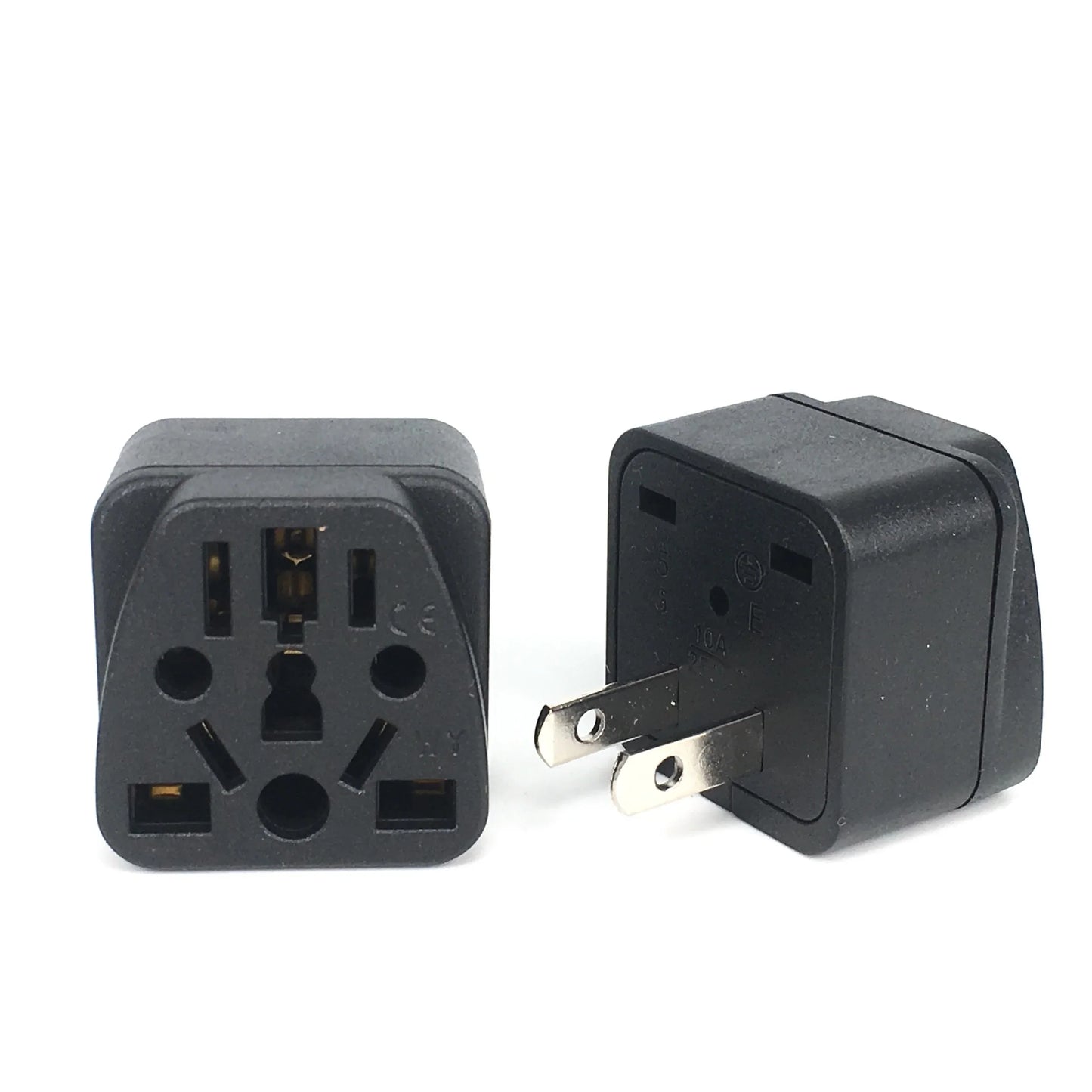 Universal Travel Adapter – German, Russia, AU, UK, KR, EU to US AC Power Socket Type B 10A for USA & Japan