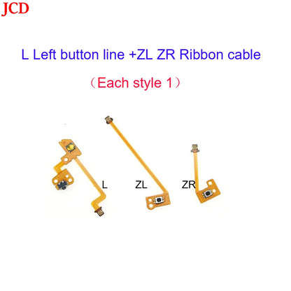JCD Left & Right Shoulder Trigger Buttons Flex Cable – ZL/ZR/L/SL Replacement for Nintendo Switch Console with Analog Joystick Tool