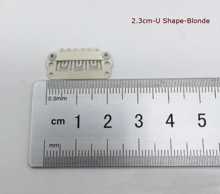 50Pcs Wig Clips Snap Clips - 2.3cm-3.6cm Black & Brown Hair Extension Weft Clips for Wig Styling & Hair Tools