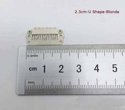 50Pcs Wig Clips Snap Clips - 2.3cm-3.6cm Black & Brown Hair Extension Weft Clips for Wig Styling & Hair Tools