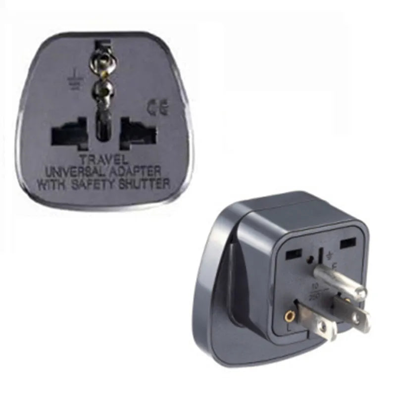 Universal Travel Plug Adapter - US, UK, EU, AU & International Power Converter