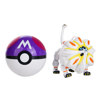 Genuine Pokémon Action Figures Set with Original Box – Pikachu, Charizard, Greninja, Pokéball Deformation Model Toys Gift
