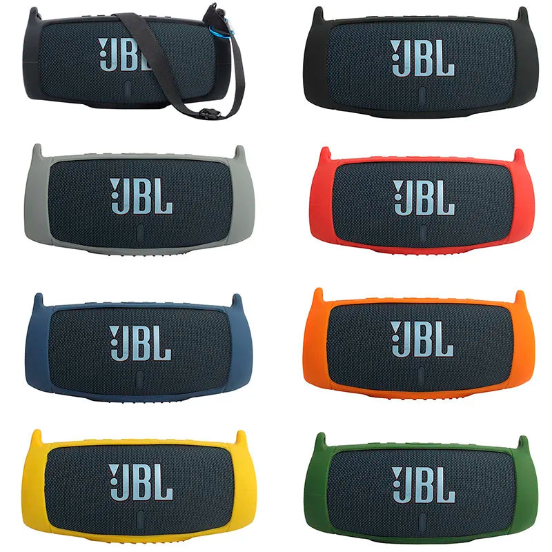 # ZOPRORE JBL Charge 5 Silicone Case Cover - Outdoor Travel Protective Skin with Strap and Carabiner