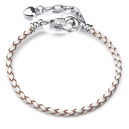 BAOPON 9-Color Leather Charm Bracelet - DIY Chain Jewelry Gift for Women & Girls